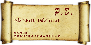 Pádelt Dániel névjegykártya